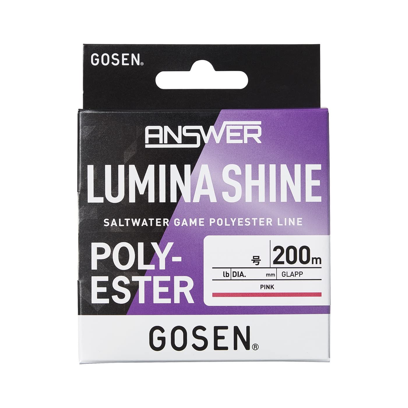 GOSEN Answer Luminashine 200m Pink 0.4 розовый