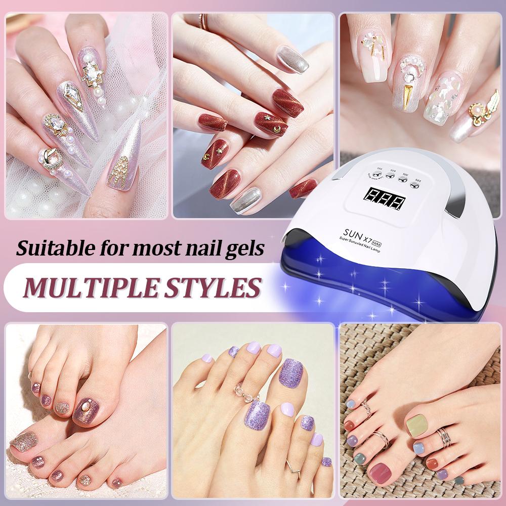 Professional 57LEDS UV Nail Lamp Dryer For Nails Gel Polish Drying With Auto Sensor 4 Timer Setting Manicure UV Light Equipment