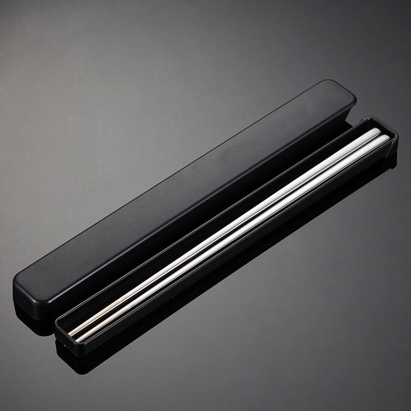 Plastic Tableware Box One Pair of Chopsticks Box ABS Material Multi-color Thick Can Be Customized Company Gift Logo
