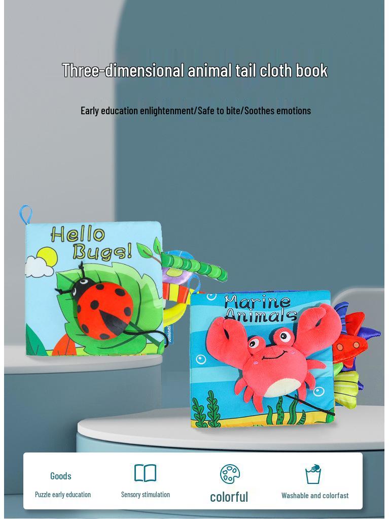 Aipinqi Tear-Proof Crinkle Cloth Book for Early Education: Baby Puzzle Toy for 0-1 Year Olds