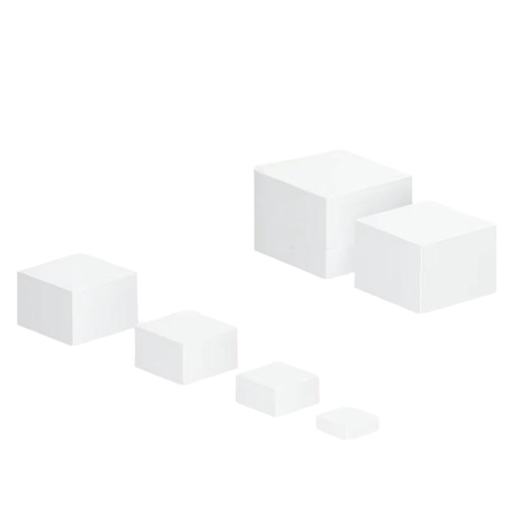 

Stackable Acrylic Display Cube Square Shape Dessert Display Stand Catering Service 3-8inch белый