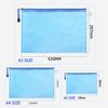 MerryNine Zipper Pouch Document Bags 30 Letter Size Waterproof Document Pouches School Cross Stitch Organizer (5 Colors, Packs), (for Supplies),