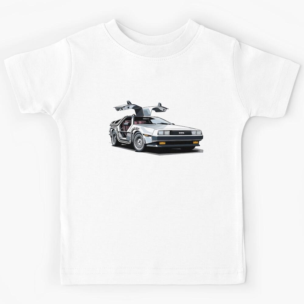 Vintage Classic Car Delorean Future Kids T-Shirt 130
