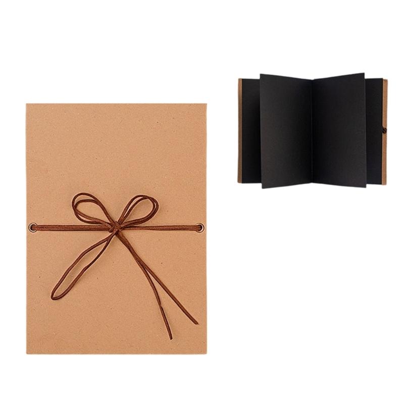 Memory Book For Wedding Anniversary Baby Travel Thick Page Stretchable Folding Hardcover Small Photo Album DIY Scrapbook