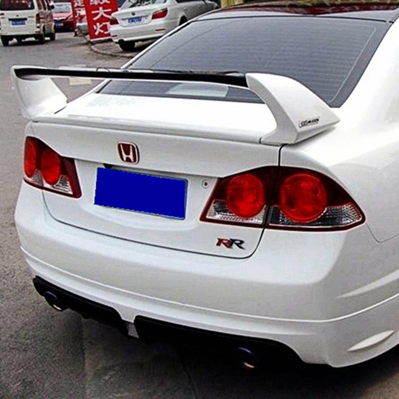 For Honda Civic 2006-2011 ABS FD2 Spoiler Three Parts or Four Parts Civic Car Boot Cover Rear Wing