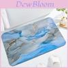 Modern Minimalist Polyester Absorbent Bathroom Mat With Non Slip Backing For Home Use