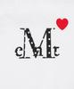Mucent Lovelitz Mini Heart Logo Round Neck Crop Short Sleeve Tee (2 Colors)