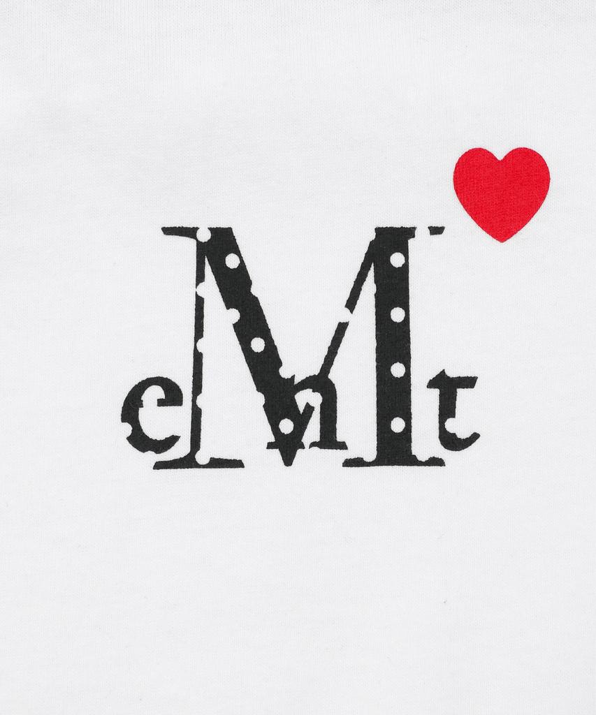 Mucent Lovelitz Mini Heart Logo Round Neck Crop Short Sleeve Tee (2 Colors)