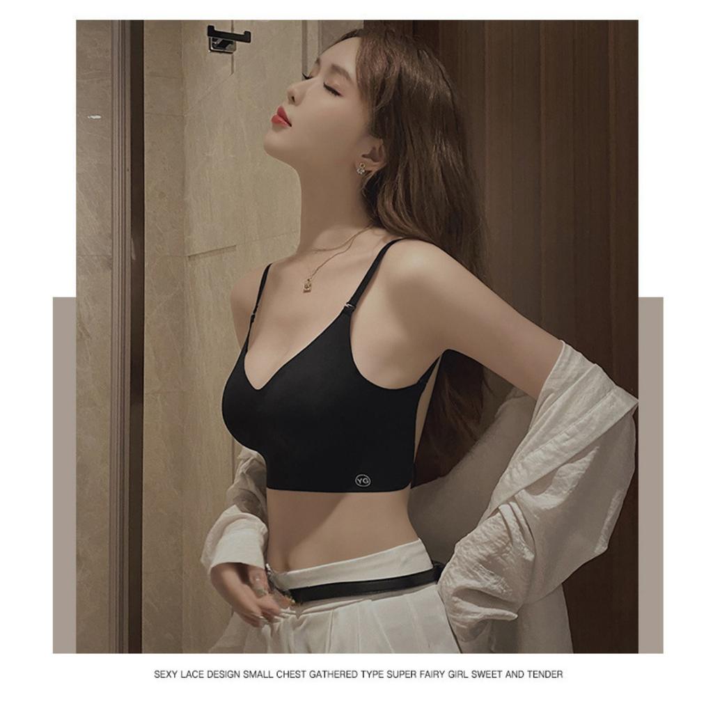 No Trace Multi Wearing Method, Cross Beautiful Back, Exposed Shoulder, Sexy, No Steel Ring,Breathable, Non Removable Inner Pad, Adult Daily Bra