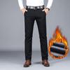 Winter Neue Herren Warme Freizeit Hosen Business Mode Fleece Dick Kariert Hosen Büro Stretch Hosen Herren Bekleidung