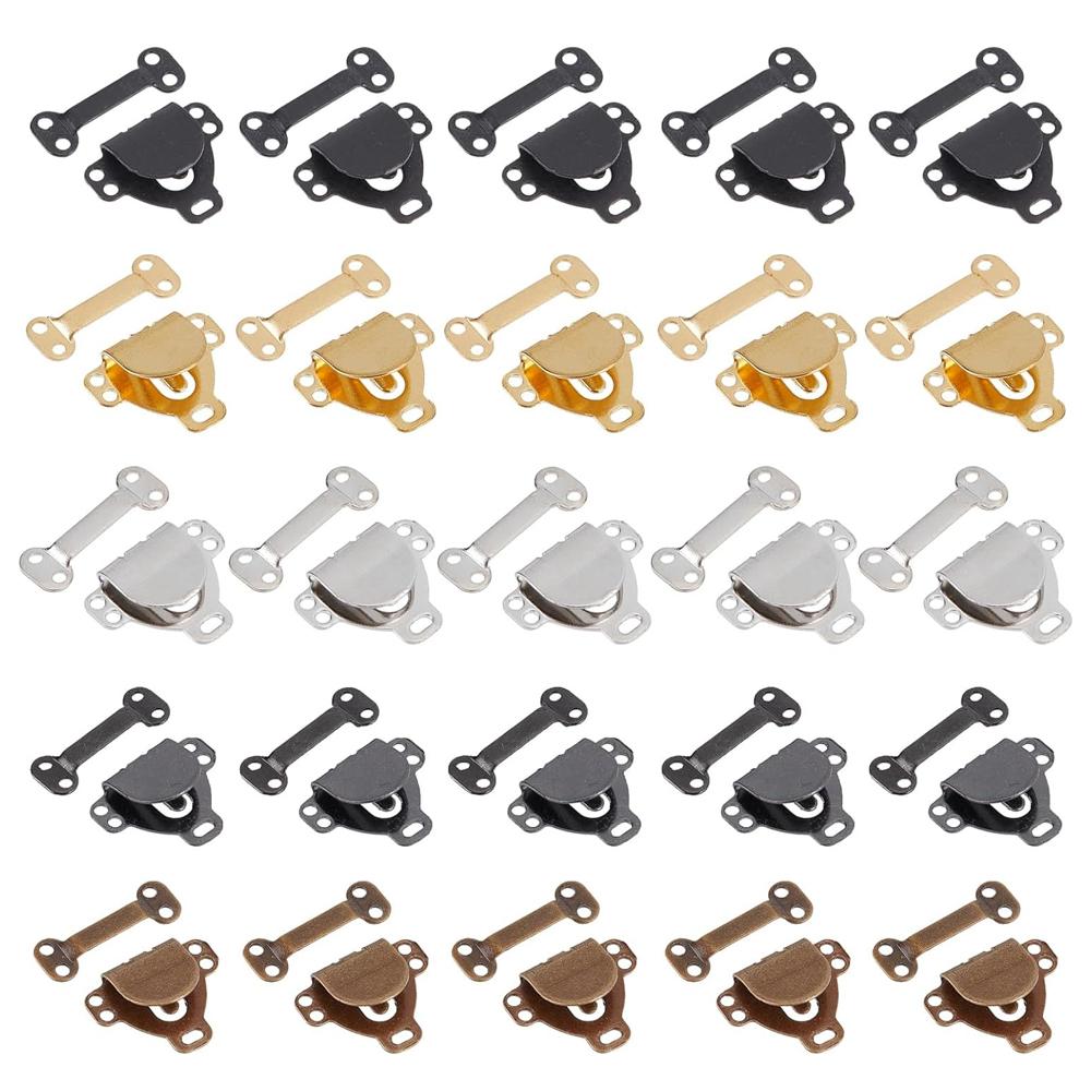 

25PCS Sewing Hooks Eyes Closure Set Sewing Fastener Clothing Fixing Tools Brass Hook Eye Latch Clasps for Clothes DIY Crafts Other