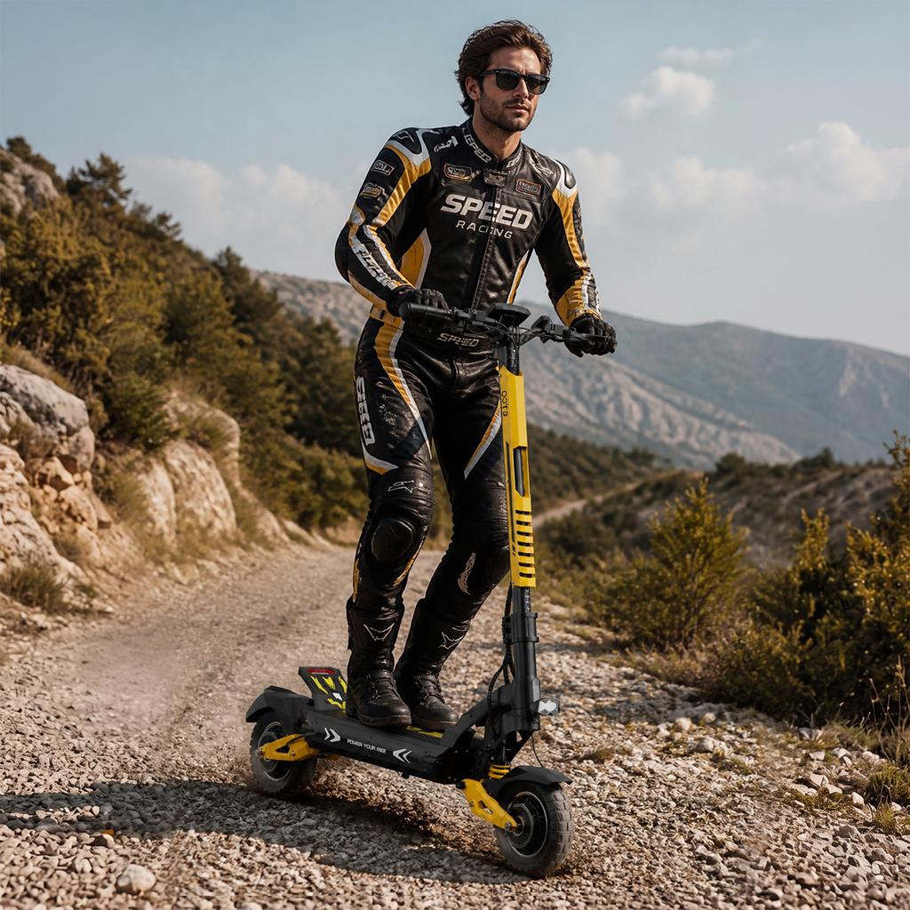 OOTD SR3 60V 2400W Dual Motor Off-Road Electric Scooter, 23.4Ah Battery, 80km Range, 65km/h Max Speed, 10" Tires, Hydraulic Brakes