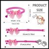 Pet Dog Bow Collar Adjustable Dog Cat Bows Collar Lace Bling Necktie for Small Dog Accessories Puppy Grooming Supplier GPJYP04