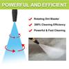 Rotating Dirt Blaster Turbo Nozzle with 1/4" Quick Release Plug Connector #035 for High Pressure Washers Car Washing Machine