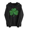 Women's Fashion Casual Long Sleeve Hooded St. Patrick's Day Print Sweatshirt