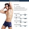 Aoyuan Herren 4er-Pack Mid-Waist Boxer Briefs - Bequem, Atmungsaktiv, Jugendliche Passform