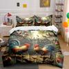 Majestic Rooster Garden. Bedding Sets Duvet Covers Pillowcases(1* Duvet Cover 2* Pillowcases Without Duvet Insert)
