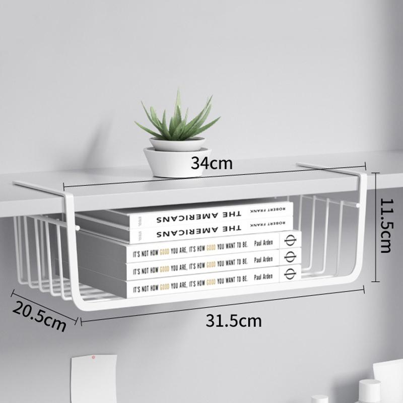 Wandmontiertes Küchen-Aufbewahrungsregal, mehrschichtiger Hängekorb, kein Bohren, Organizer für platzsparende Regale im Wohnheim-Badezimmer