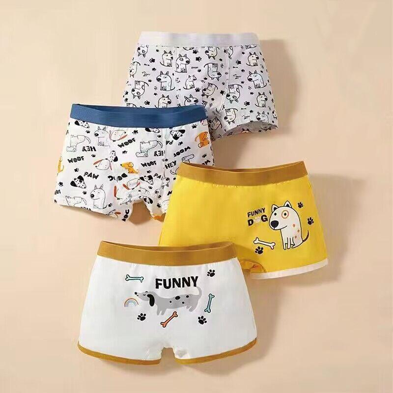 

4 шт./лот, трусики для мальчиков, трусы для детей, детское нижнее белье, одежда, детское нижнее белье, хлопковое нижнее белье, боксеры, От 3 до 12 лет XL 24-30KG жёлтый