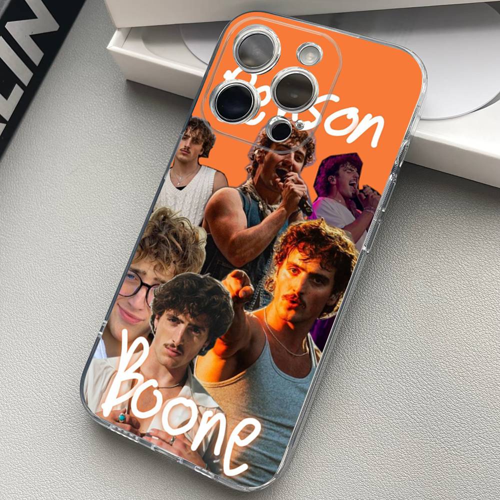 B-Benson Boone Phone Case For iPhone 17 15 14 13 11 12 16 Pro Max Plus Mini Transparent Silicone Soft Funda