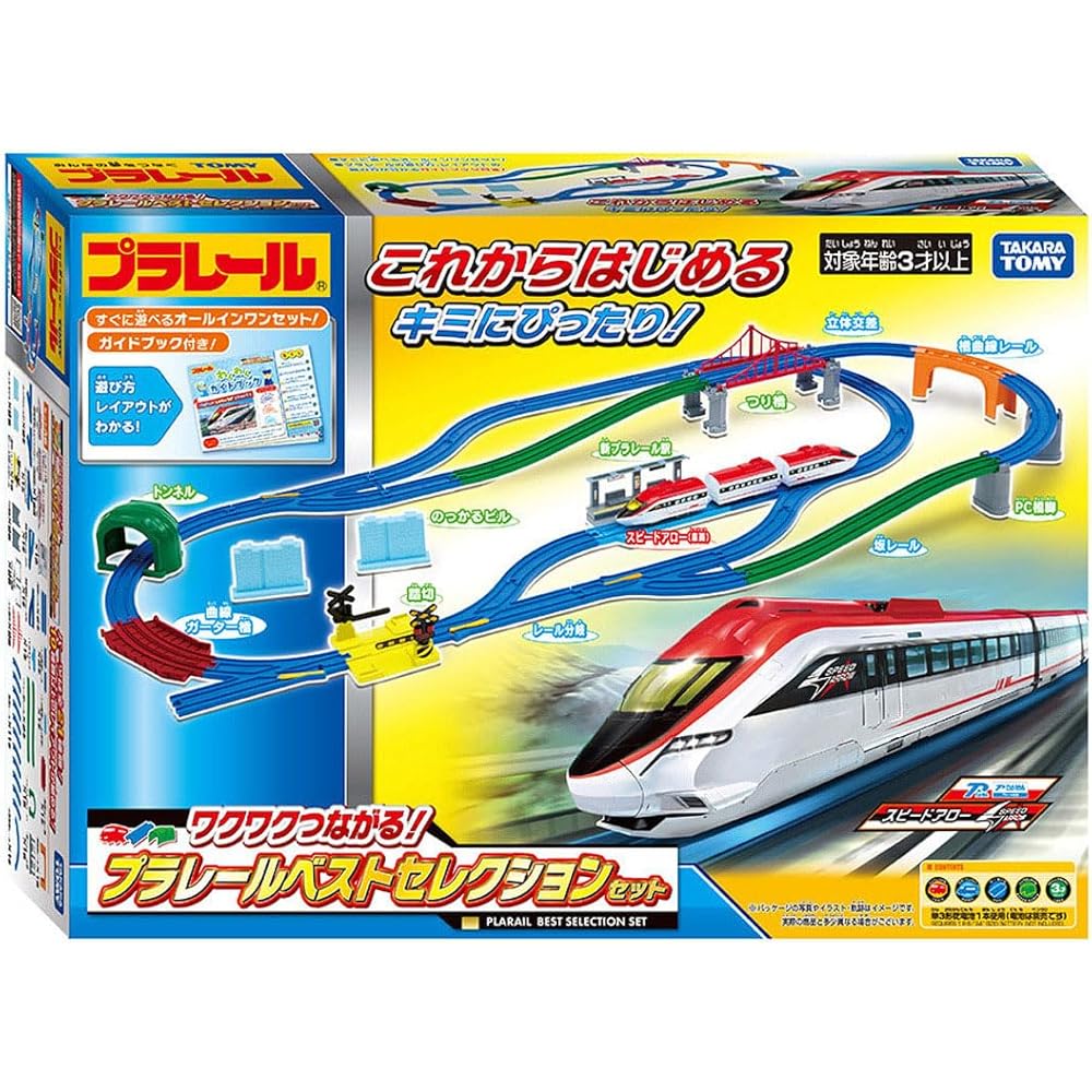 Takara Tomy Plarail Best Selection Set Train Toy for Ages 3 and Up with Connecting Features