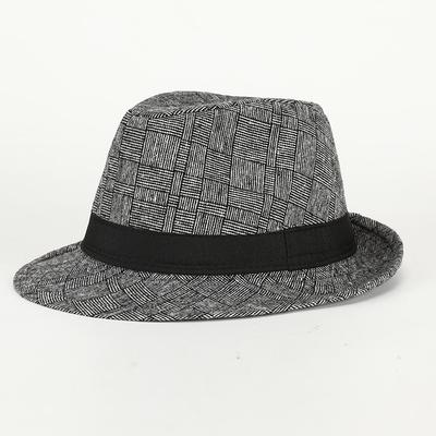 Hut Neu Britisch Französisch Karomuster Herren Retro Hut Frühling und Herbst Konkav-konvexer Oberteil Mode Jazzhut