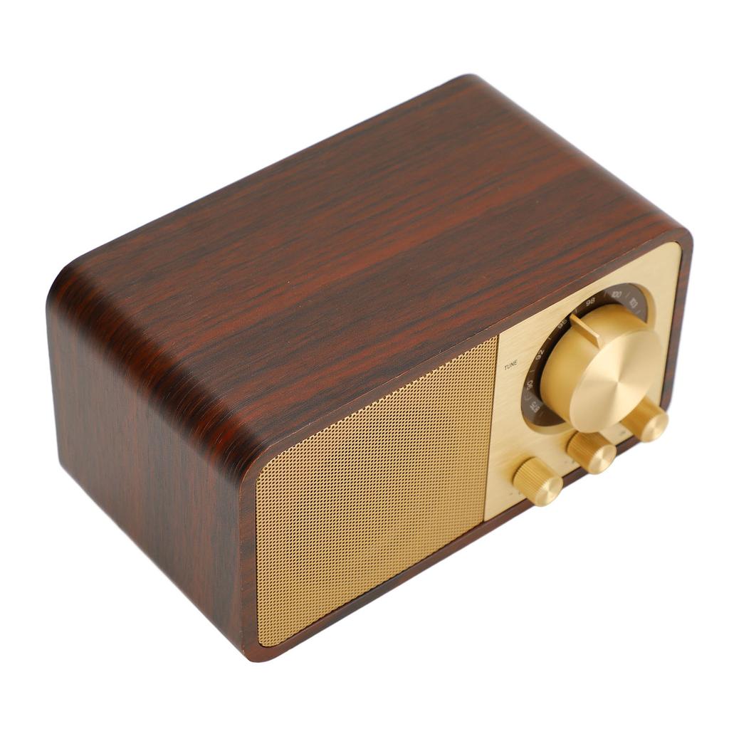 Retro Holz Bluetooth Lautsprecher Klare Klangqualität Mini Tragbarer Kabelloser Vintage Holz Lautsprecher für Cafés Restaurants