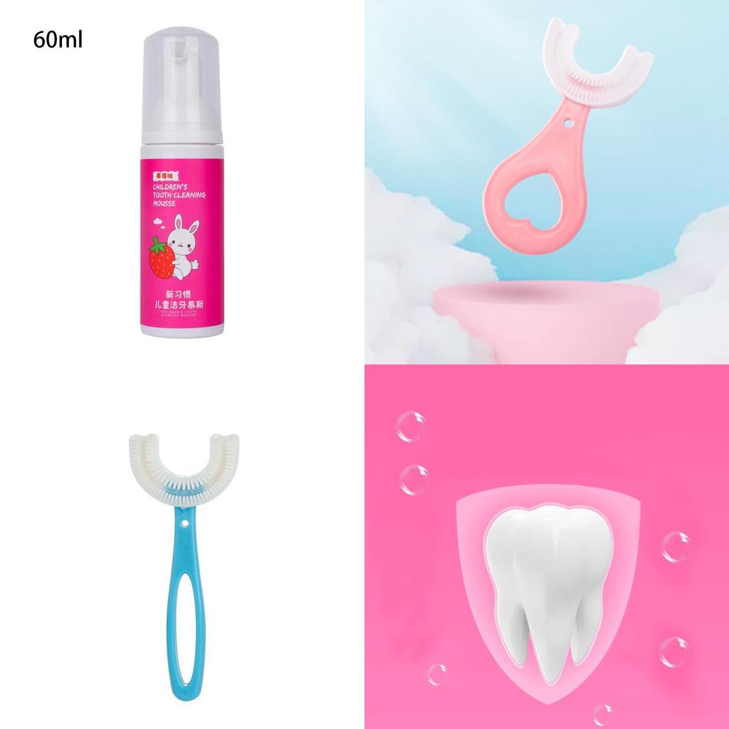 U-shaped Baby Toothbrush Designed For 1 Year Old With Fun And Safe Silicone