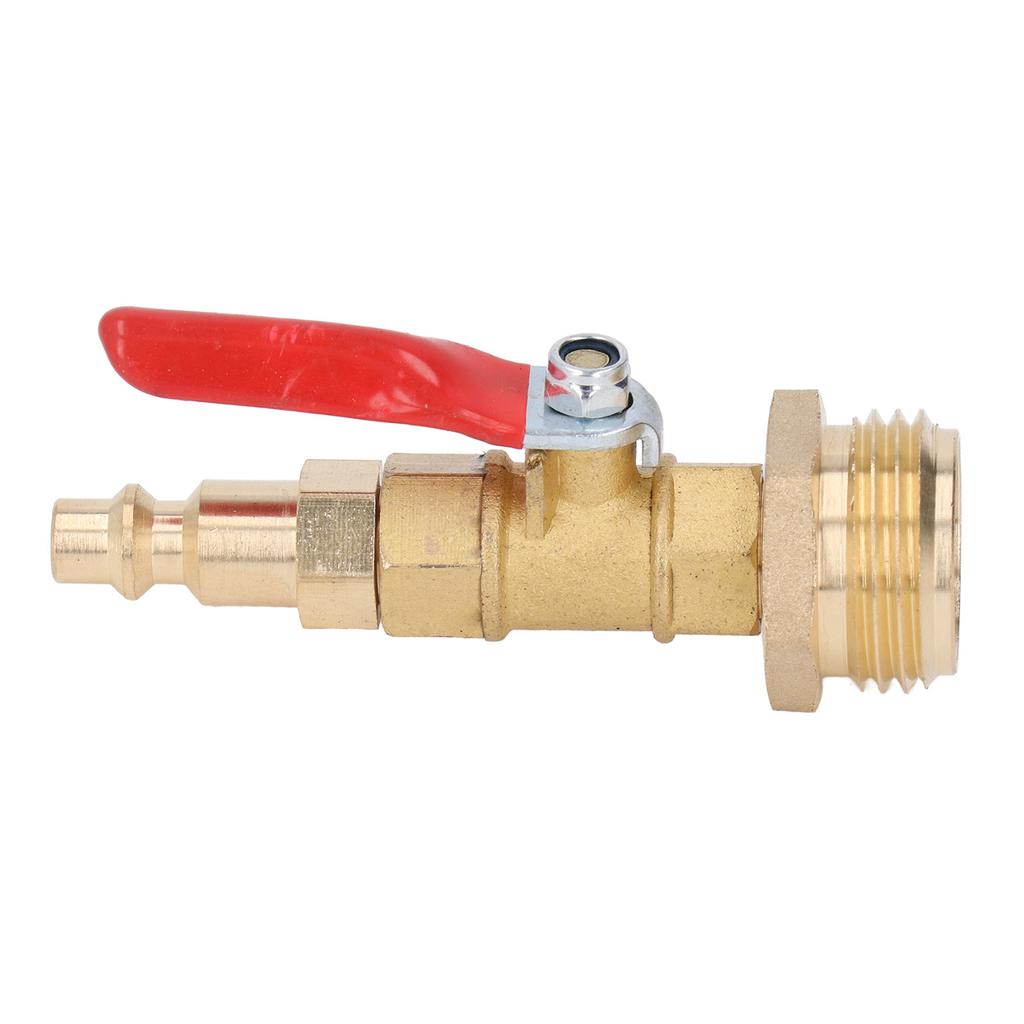 Brass Winterize Blowout Adapter 1 4in Male Quick Connector 3 4in Male GHT Thread Garden Irrigation Joints for RV Yachts