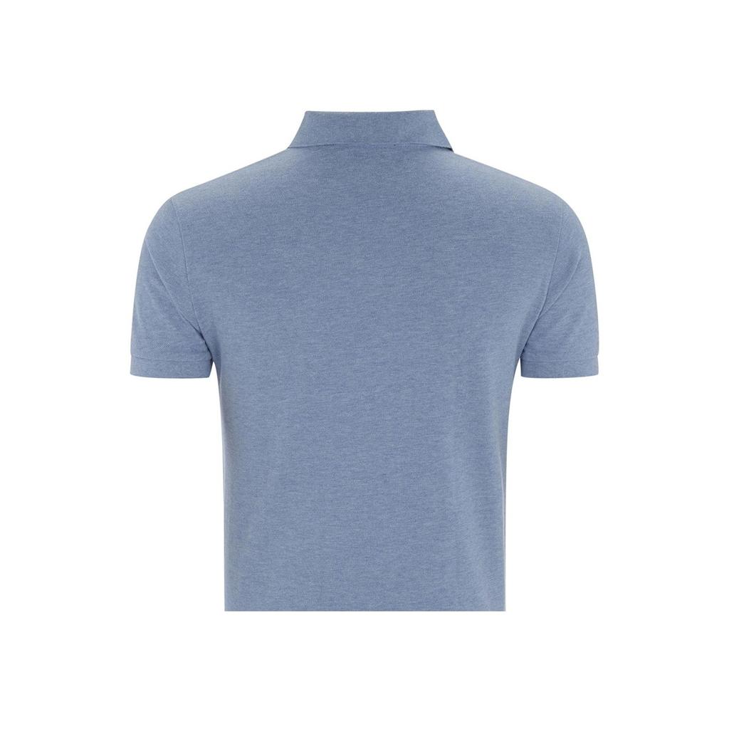 Polo Ralph Lauren Solid Color Logo Pattern Embroidered Pullover Straight Fit Short Sleeve Polo Shirt Men tops Blue 710705571-009