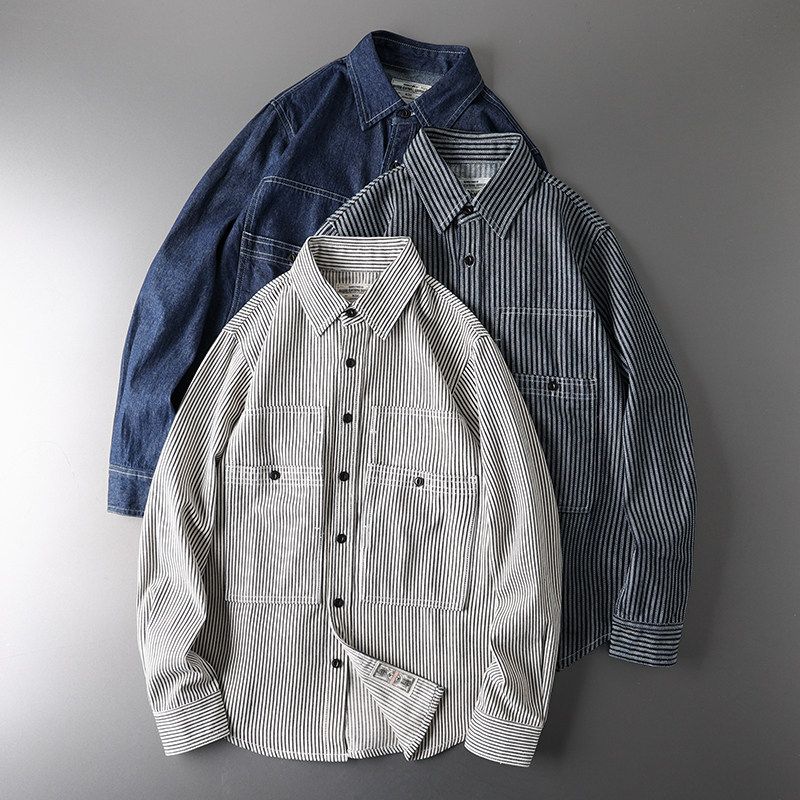 Amekaji Vintage Export Original Denim Shirt