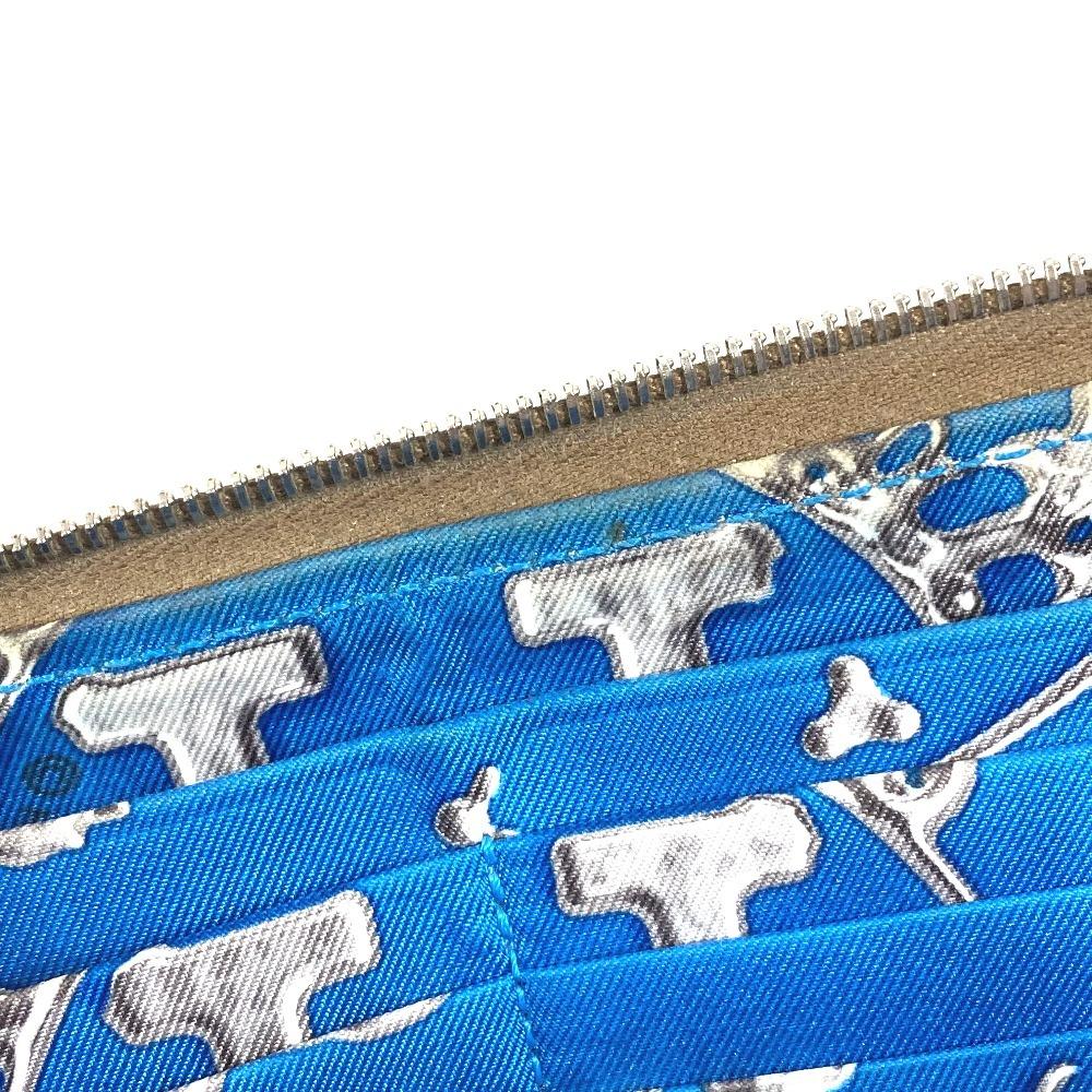 HERMES Azap Long Silk-In Wallet Zip Around Long Wallet Epsom Etoupe gray