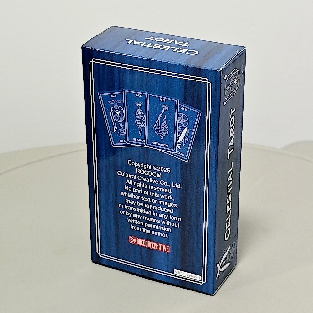 10.3*6cm Celestial Tarot Deck: Minimalist Line Art Style, Rider Waite Smith (RWS) Based 78-Card Deck, 10.3x6 Cm