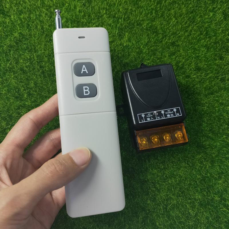 Wide Voltage Remote Control Switch (AC110V-220V) + Long-Range Remote for Water Pump / 433M.