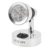LED RV Bedside Lamp DC12 to 24V Silver 3W 3000K Warm White Portable Reading Light for Yacht Ships Bo
