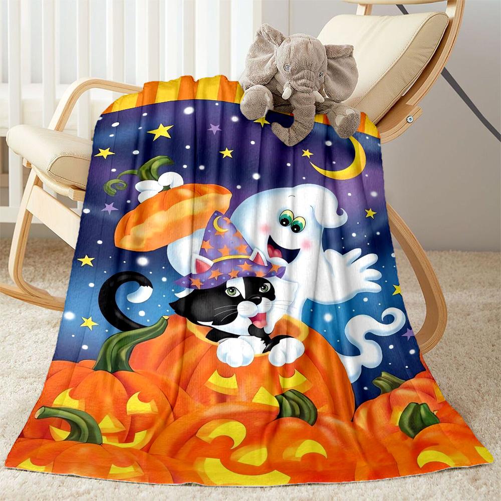 Halloween 36 Blanket Soft Warm Cozy Perfect for Livingroom Couch Bed Four Seasons Multipurpose Digital Print Best Holiday Gift for Friends Family