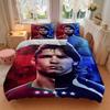 3Pcs Football Player Portrait Bedding Sets For All Sizes New 3D Printed Bed Cover Comforter Duvet Cover Pillowcase Bedroom Decoration