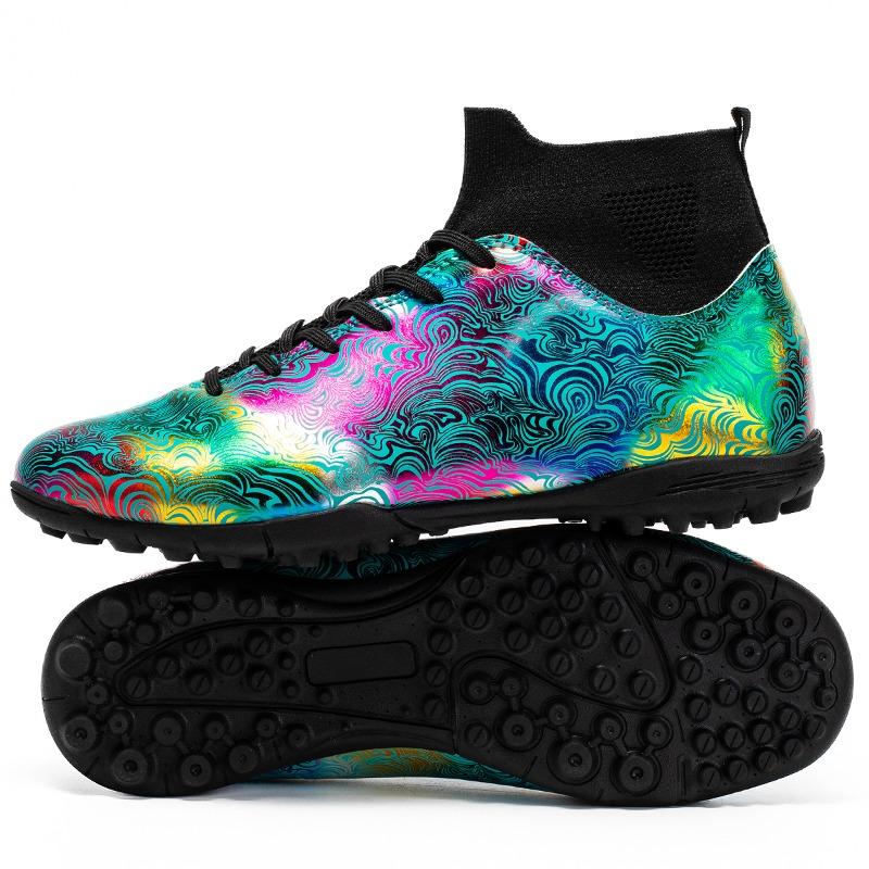 

Футбольные бутсы, размер 35-46, мужские/женские камуфляжные футбольные бутсы, резиновая мягкая подошва с короткими ногтями, искусственный газон, молодежные детские футбольные бутсы 46 зелёный