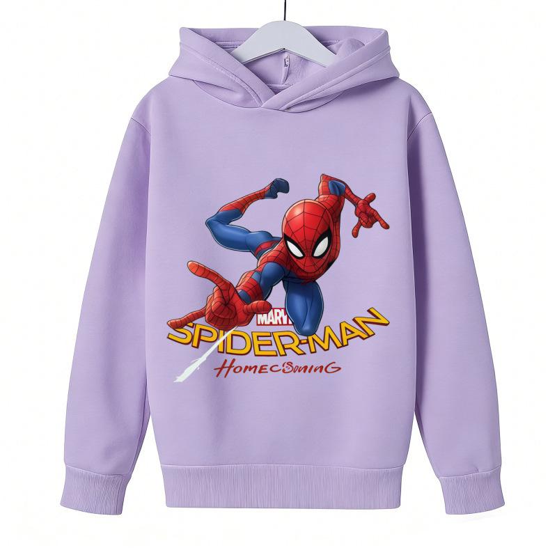 Marvel Spider-Man Classic Hoodie for Kids - Casual Superhero Sweatshirt for Boys & Girls, Perfect for Spring and Autumn