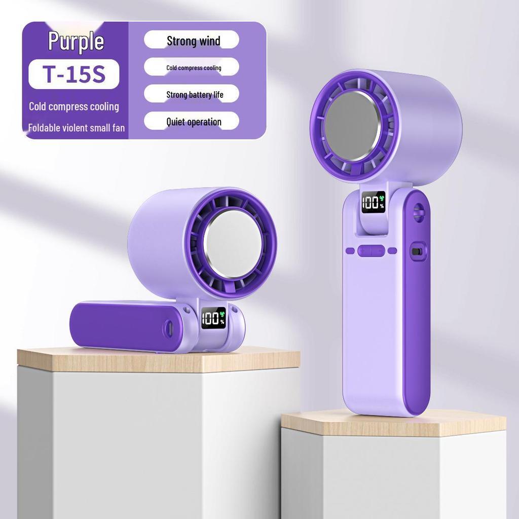 Rechargeable USB Folding Handheld Fan for Dorms