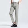 Men's Summer Ice Silk Straight-Leg Business Casual Pants