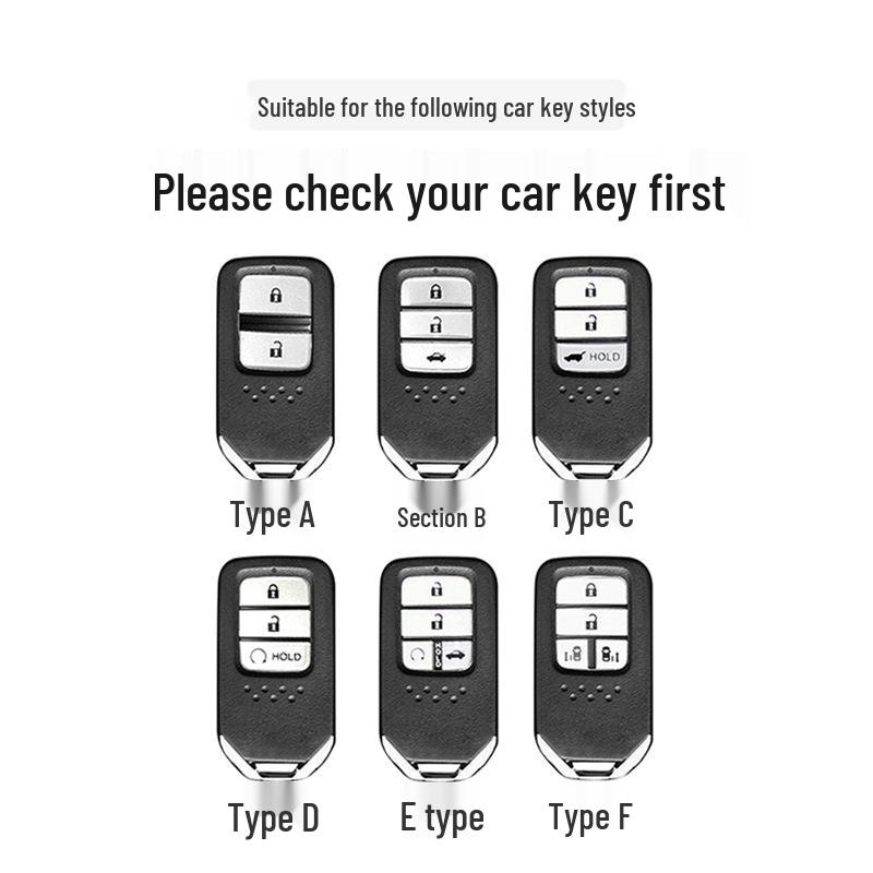 Key Case for Honda Accord, CRV, Elysion, Spirior, Civic, Breeze, Avancier, Insight - Car Remote Control Buckle