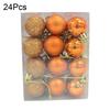 24 stk 3 cm Plast Juletrekuler Pynt Hjemmefest Hengende Ornamenter