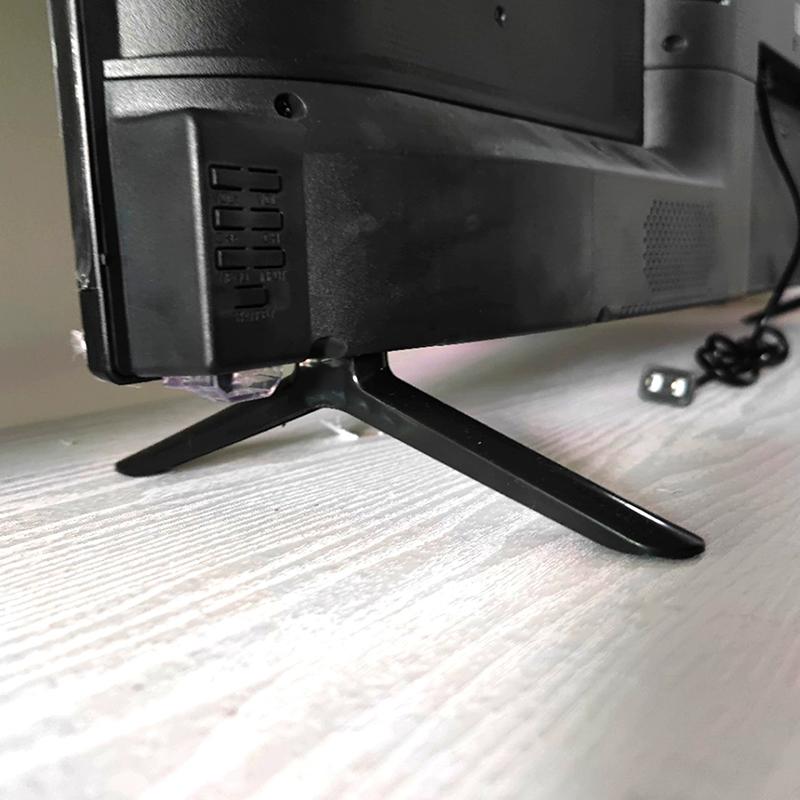 Base Bracket Stand Legs Tabletop For Tv Stand Legs 50 55 Inch Tv Stand With 4 Screws Tv Substitute Pedestal Feet Black