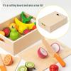 Magnetic Wooden Fruit & Veggie Playset: Early Learning Kitchen Role-Play Blocks
