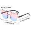1/12 Pairs Cute Bear Shaped Sunglasses for Children  New Fashion Rimless Multi-color Decor Shades Stylish Design Sun Glasses