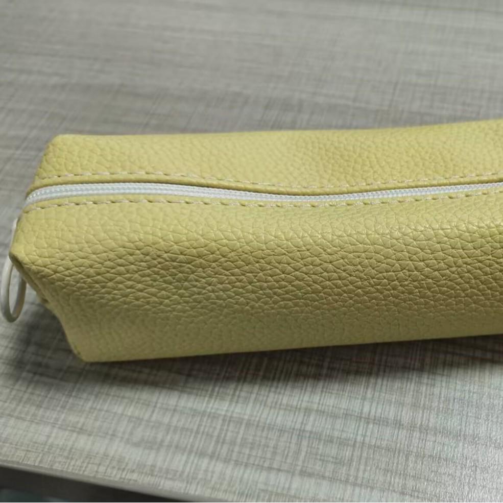 

Large Capacity PU Leather Pen and Stationery Storage Bag жёлтый