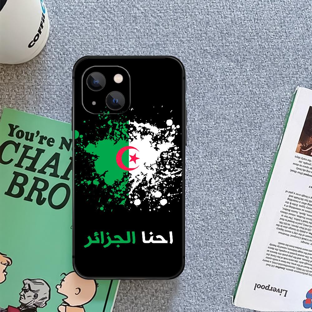 Algerien Algerische Flagge Telefon Fall Abdeckung Coque Für Iphone Xiaomi Mi Samsung Galaxy Redmi Hinweis AS 11 12 13 14 15 22 23 24 5G Pro Plus Max Fe Ultra