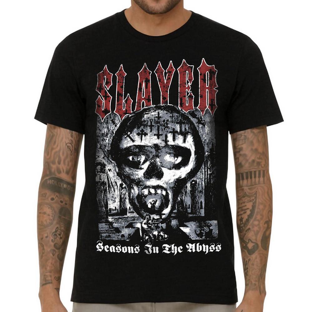 Reign in Blood Slayer Band T-Shirt Baumwolle Grafik-T-Shirt Unisex Unisex Sommer Streetwear