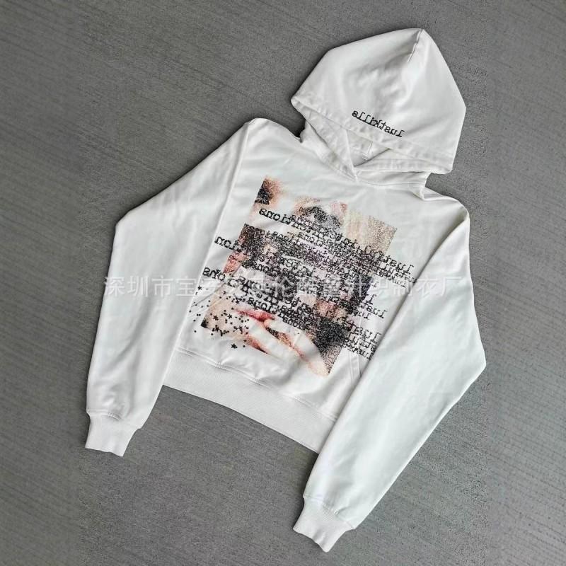 Womens Oversized Hooded Sweatshirt With Digital Print - Casual Loose Fit Long Sleeve Top